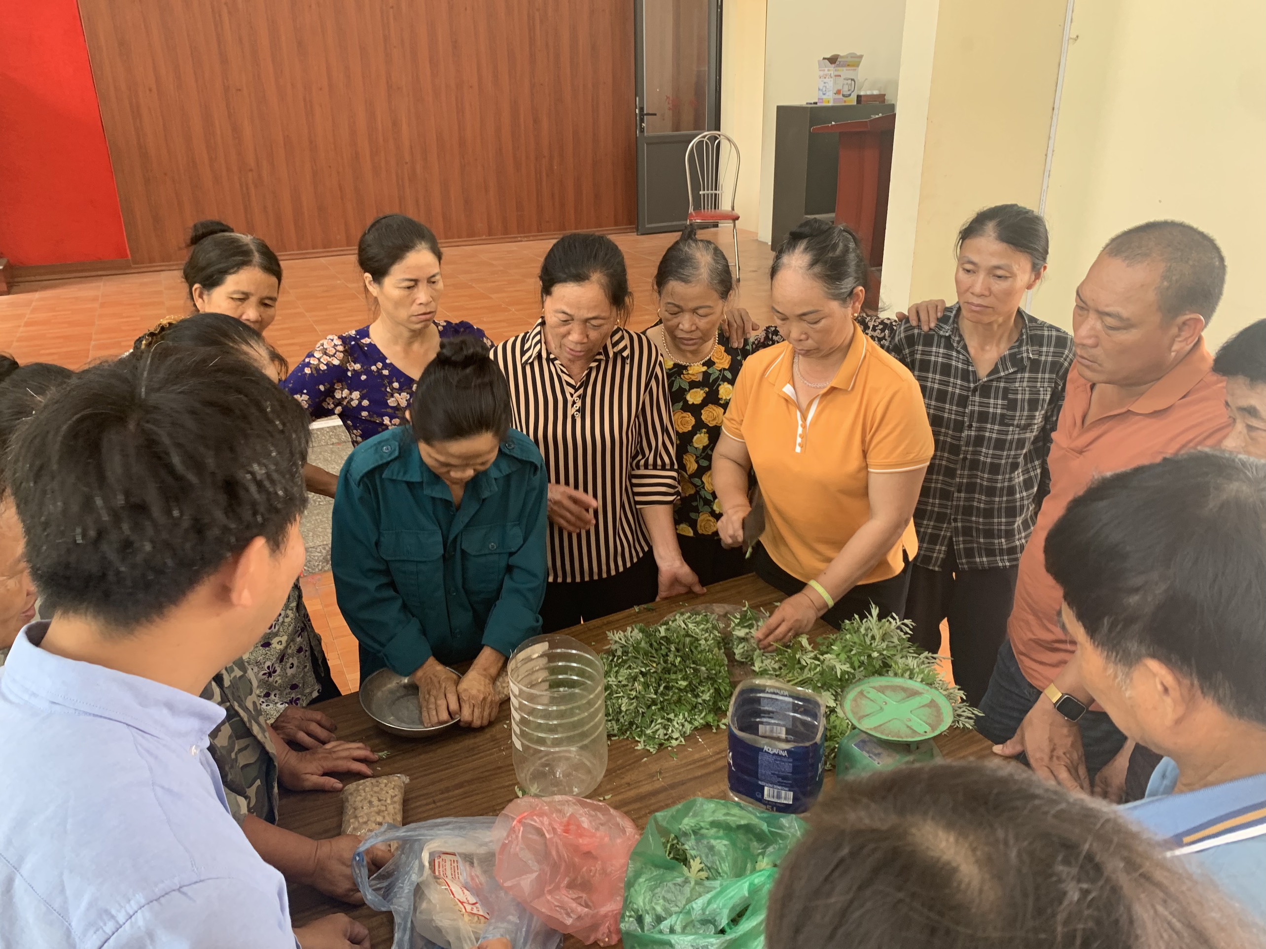 Tập huấn cho nông dân các liên nhóm về Nông nghiệp tự nhiên và hướng dẫn cách ủ phân xanh 15