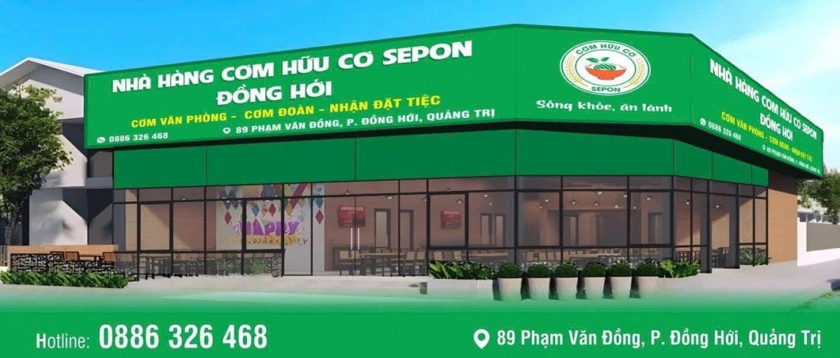 Nhà hàng cơ hữu cơ Sepon ở phường Đồng Hới, tỉnh Quảng Trị