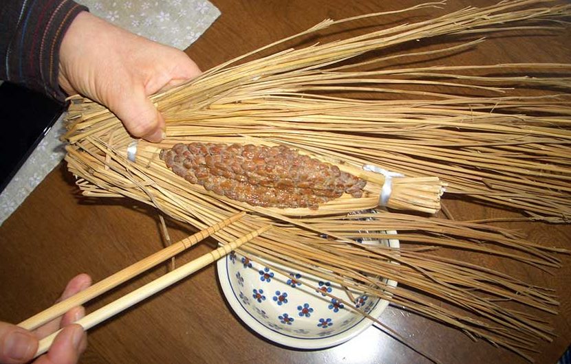 Natto là sản phẩm được chế biến từ hạt đậu nành lên men bằng vi khuẩn Bacillus subtilis