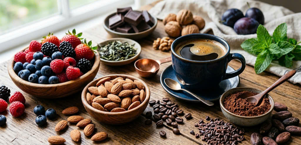 Loại thực phẩm và đồ uống giàu chất chống oxy hóa hơn trà xanh