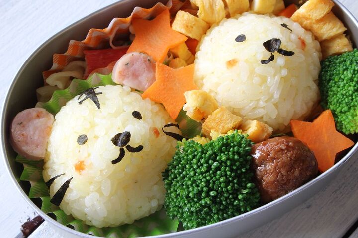 Bento được tạo hình đáng yêu, đầy đủ dinh dưỡng. (Ảnh: Taste of Japan)